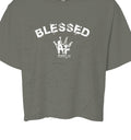 Blessed AF Grey Crop Tee
