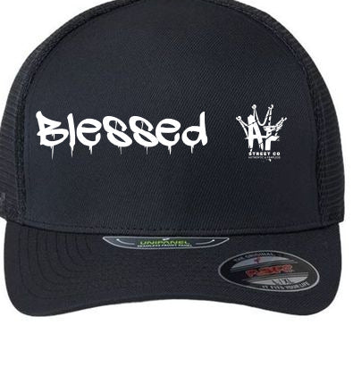 Blessed AF Drip Hat Fitted