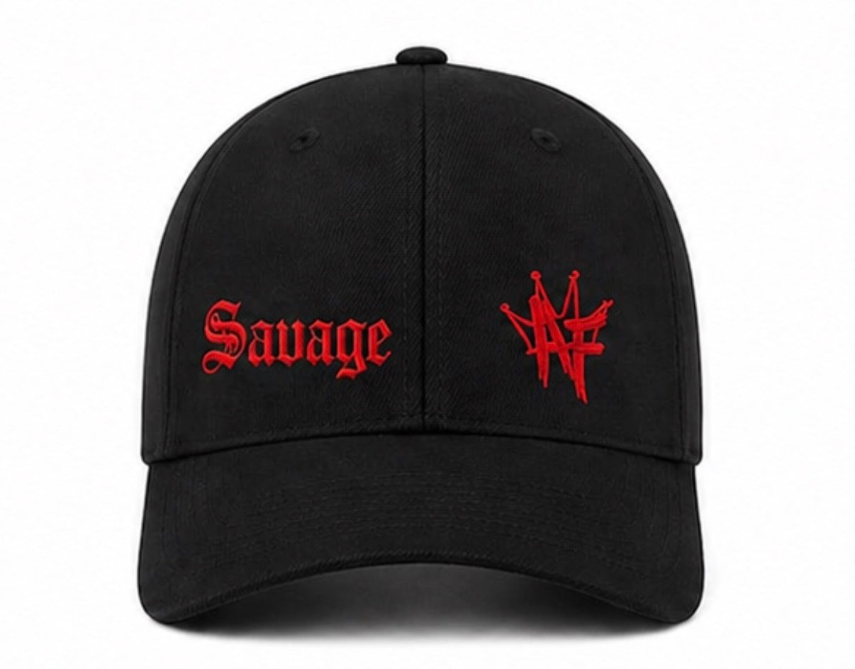 Savage AF Classic Black/Red Hat