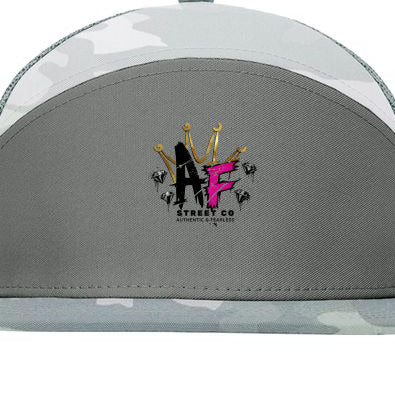Pink logo AF camo grey