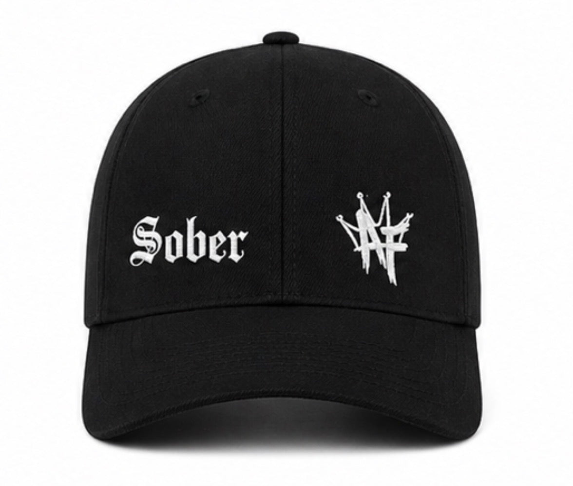 Sober AF Classic Black/White Hat
