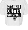Straight outta survival crop tee