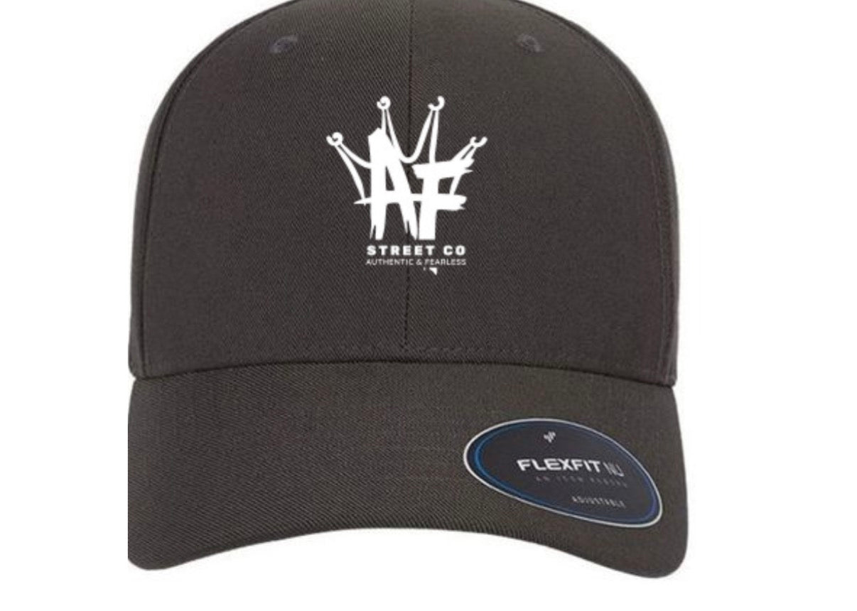 AF logo flexfit Black Hat